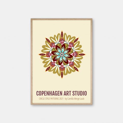 Copenhagen-Art-Studio-Camilla-Laub-Mandala-Plakat-eg-ramme