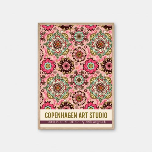 Copenhagen-Art-Studio-Camilla-Laub-Mandalacolor-Plakat-eg-ramme