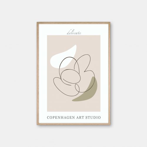 Copenhagen-Art-Studio-Delicate-beige-eg-ramme