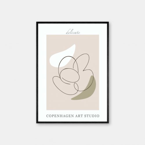 Copenhagen-Art-Studio-Delicate-beige-sort-ramme
