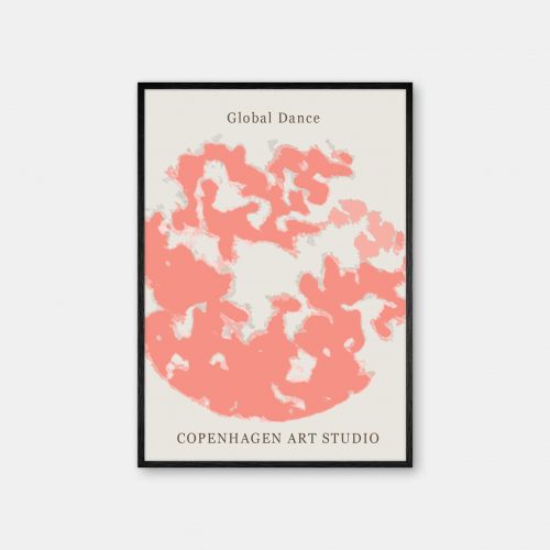 Copenhagen-Art-Studio-GlobalDance-Peach-sort-ramme